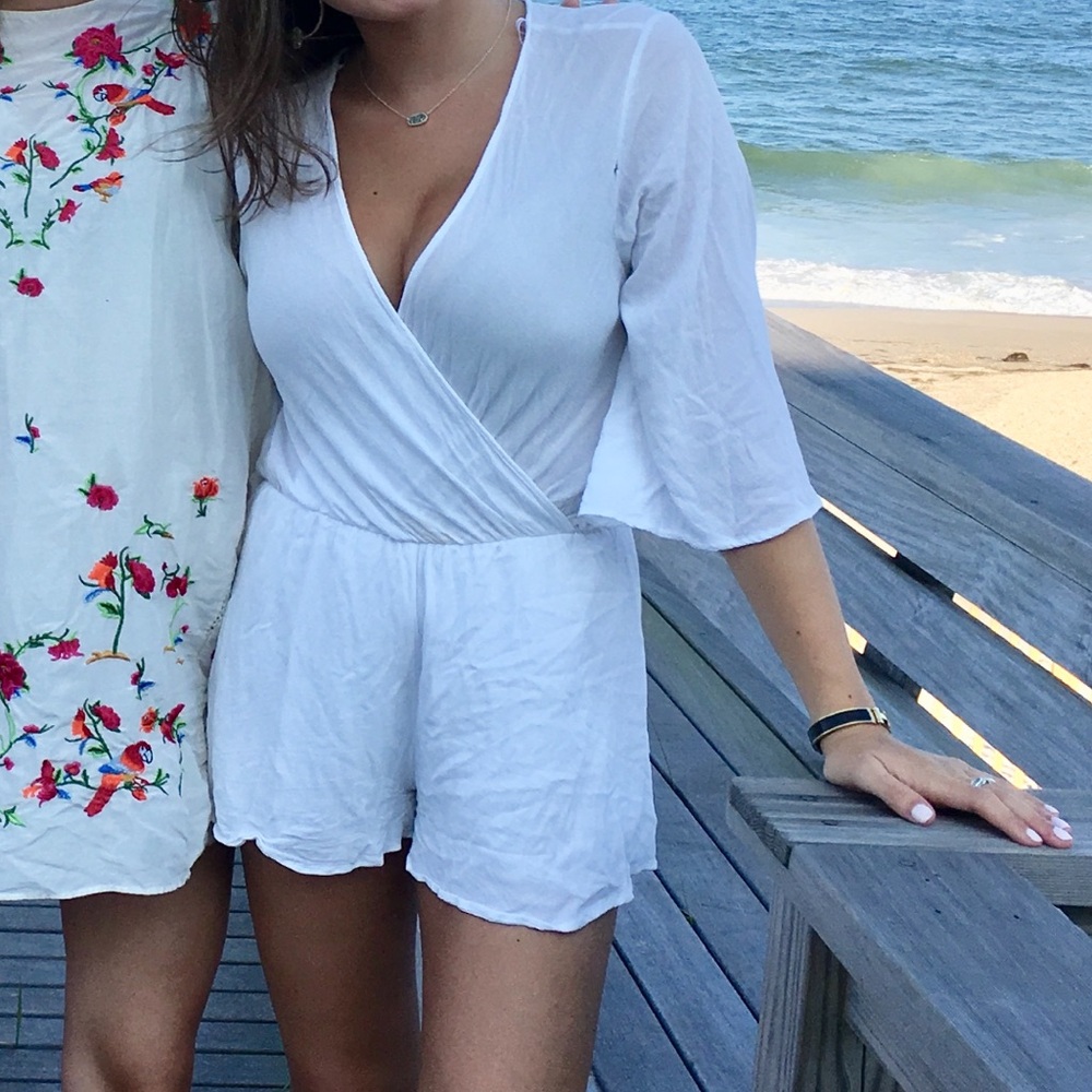 White romper worn once